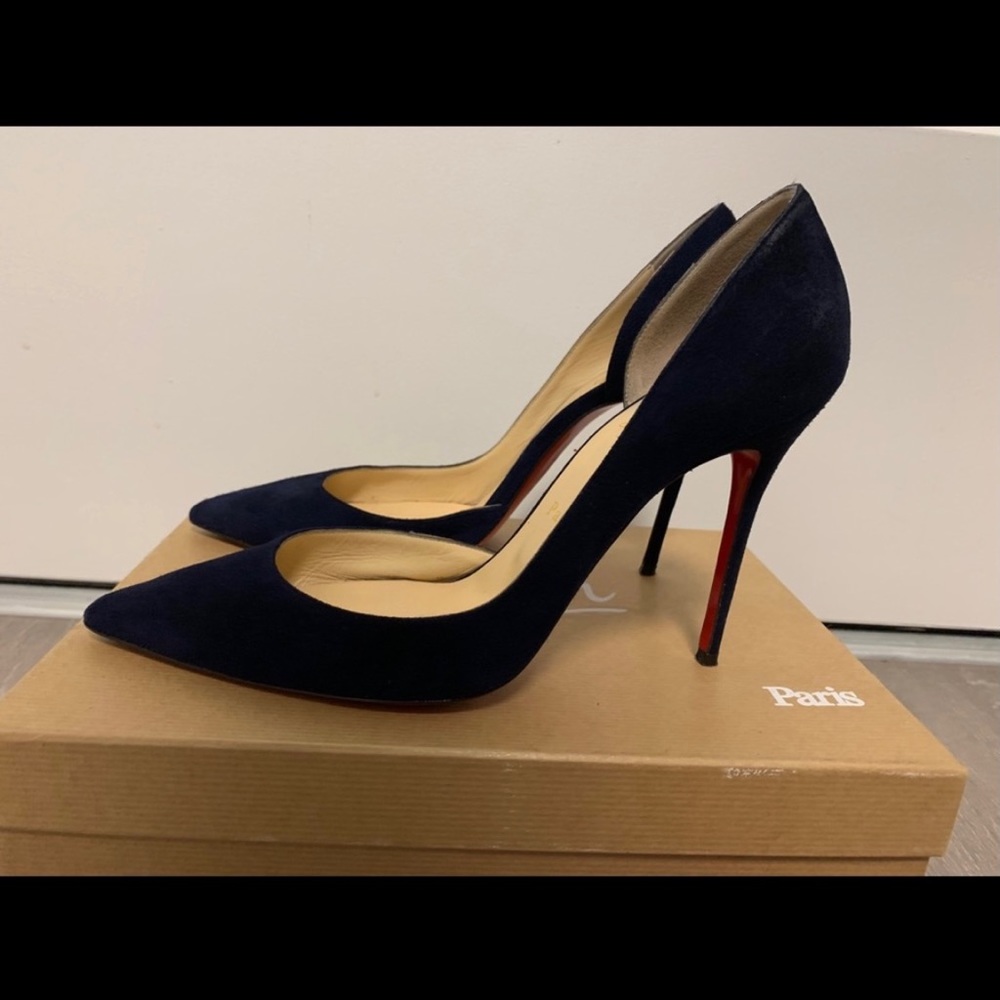 Christian Louboutin Iriza 100 Suede Pumps 39.5